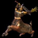 3D animation of legendary creature centaur, by Biorev Renderings Studio. 3D Animation illustration