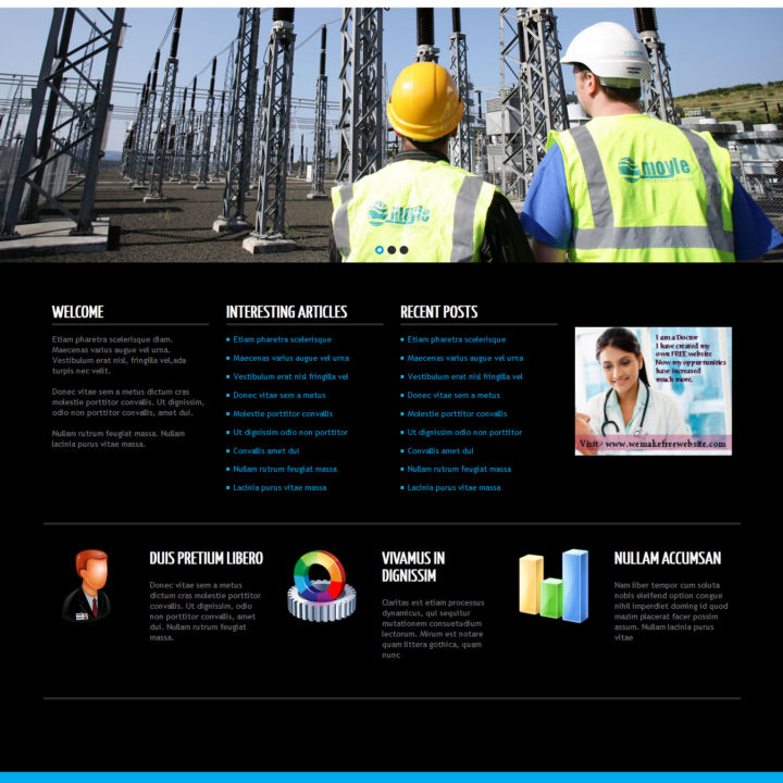 Web Design for construction company named engineers, by Biorev Renderings Studio. Web Design and Development Services illustration