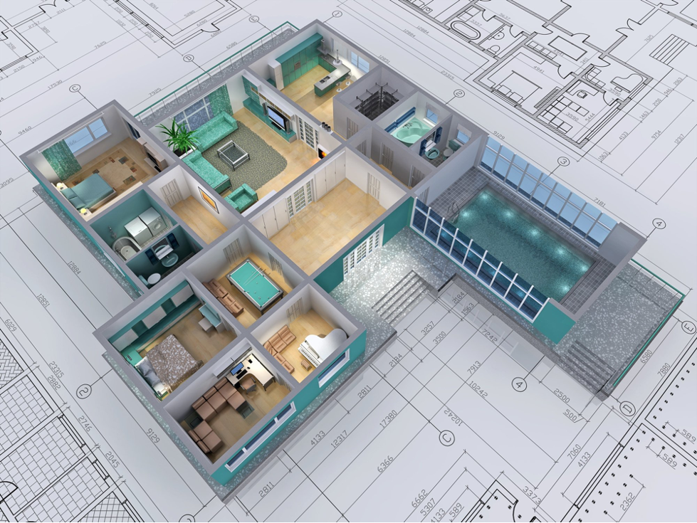 Image of a 3d floorplan rendering by Biorev